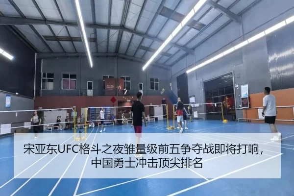 宋亚东UFC格斗之夜雏量级前五争夺战即将打响，中国勇士冲击顶尖排名